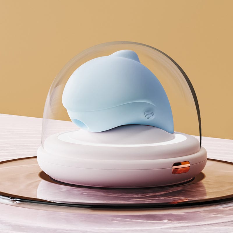 Galaku Touch Pink Dolphin UV BOX with Heating Sucking Strong Vibrator For Her
