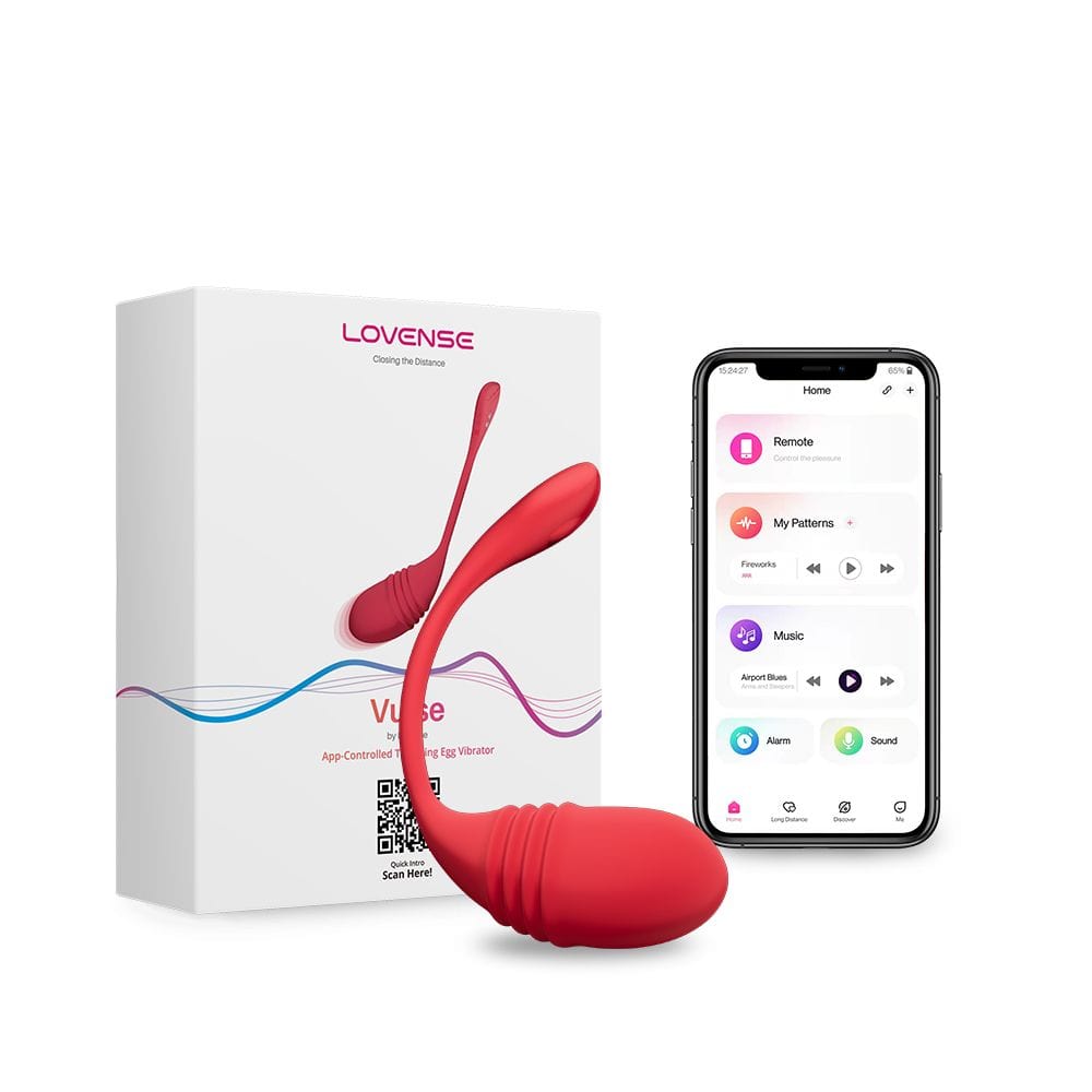 Lovense - Vulse App-controlled hands-free thrusting egg vibrator