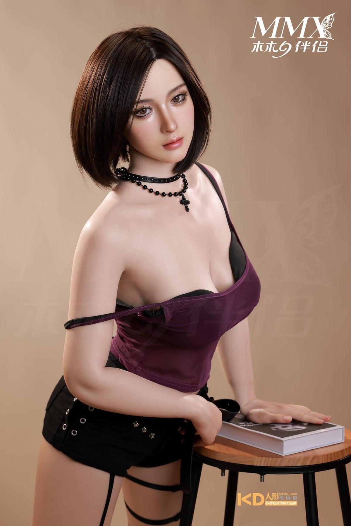 MMX Doll Full  Silicone Companion Doll, 165cm - Type B, Mengqi (with partial skin texture)