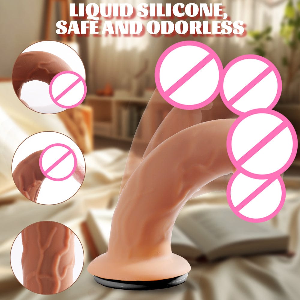 YEAIN Wearable Strap-On with Double Wings – Retractable Soft Flesh Dildo Electric Adult Sex Toy for Couples & Female Masturbation