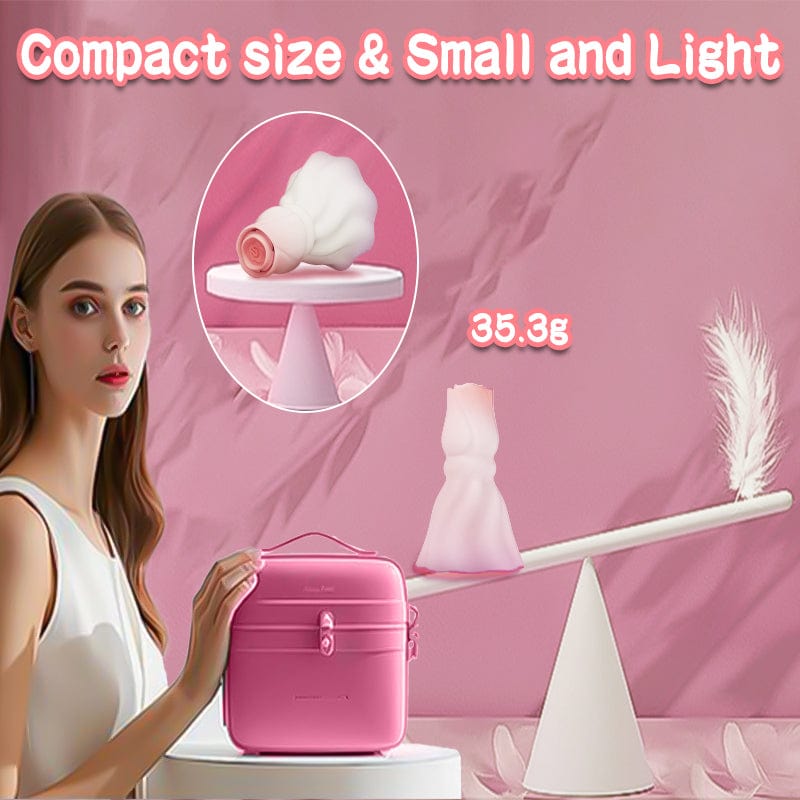 Yeain Stimulating Nipple Vibrator, Manual Suction Teasing Rose-Shaped Adult Pleasure Toy