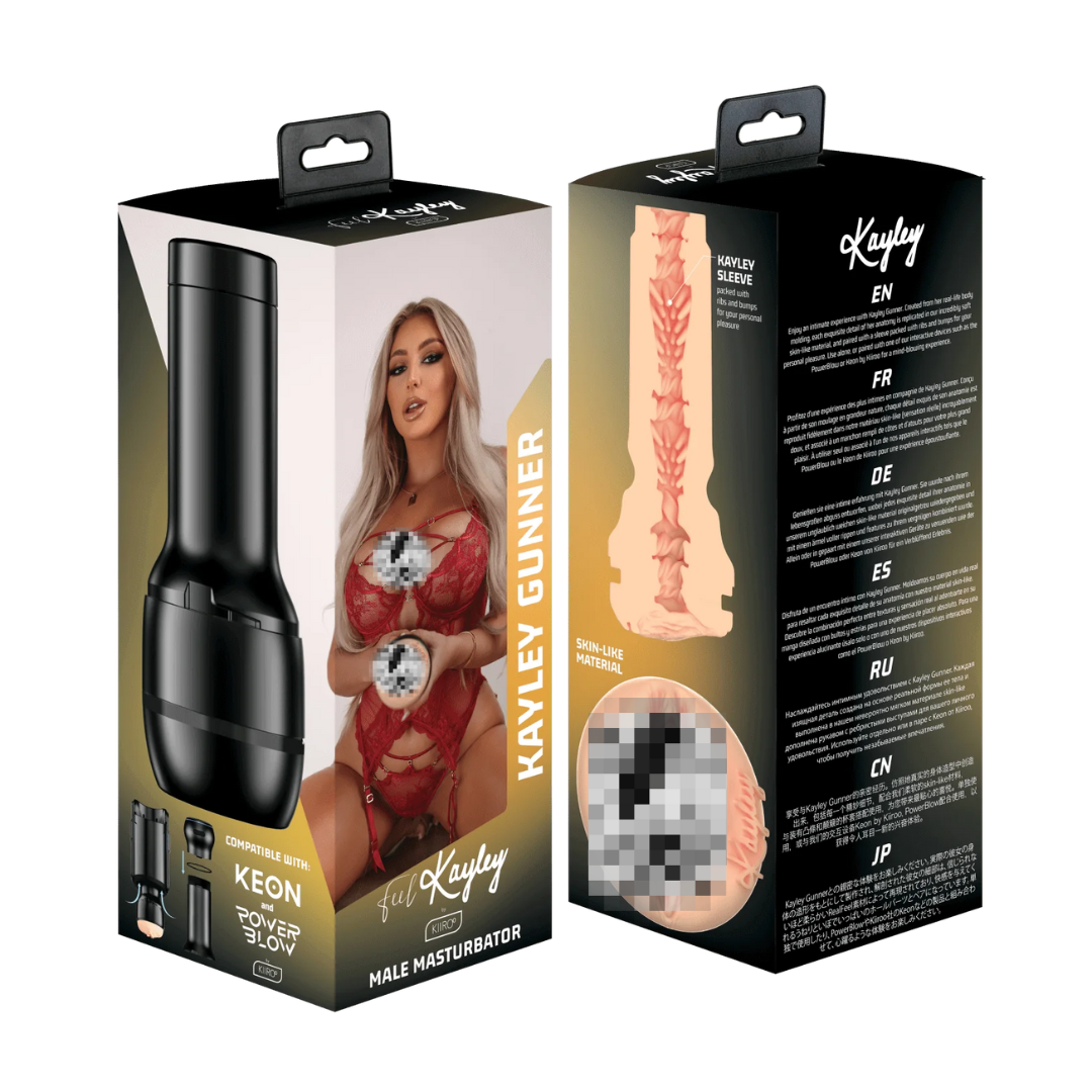 Kiiroo Feel Stroker - Kayley Gunner Male Masturbator 手淫器 - 凯莉·冈纳