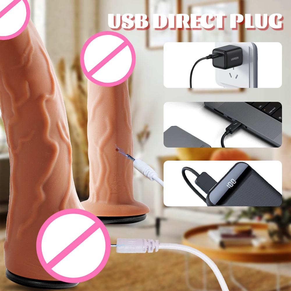 YEAIN Wearable Strap-On with Double Wings – Retractable Soft Flesh Dildo Electric Adult Sex Toy for Couples & Female Masturbation