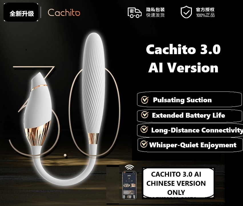 CACHITO 3.0 SMART AI SUCK & THRUST VIBRATOR CLITORAL AND G-SPOT STIMULATOR FOR WOMEN