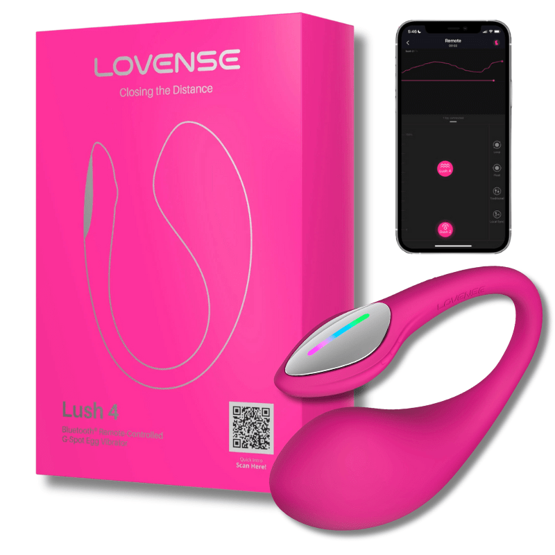 Lovense Lush 4 App-Controlled G-Spot Egg Vibrator Lovense Lush 4 App-Controlled G-Spot Egg Vibrator