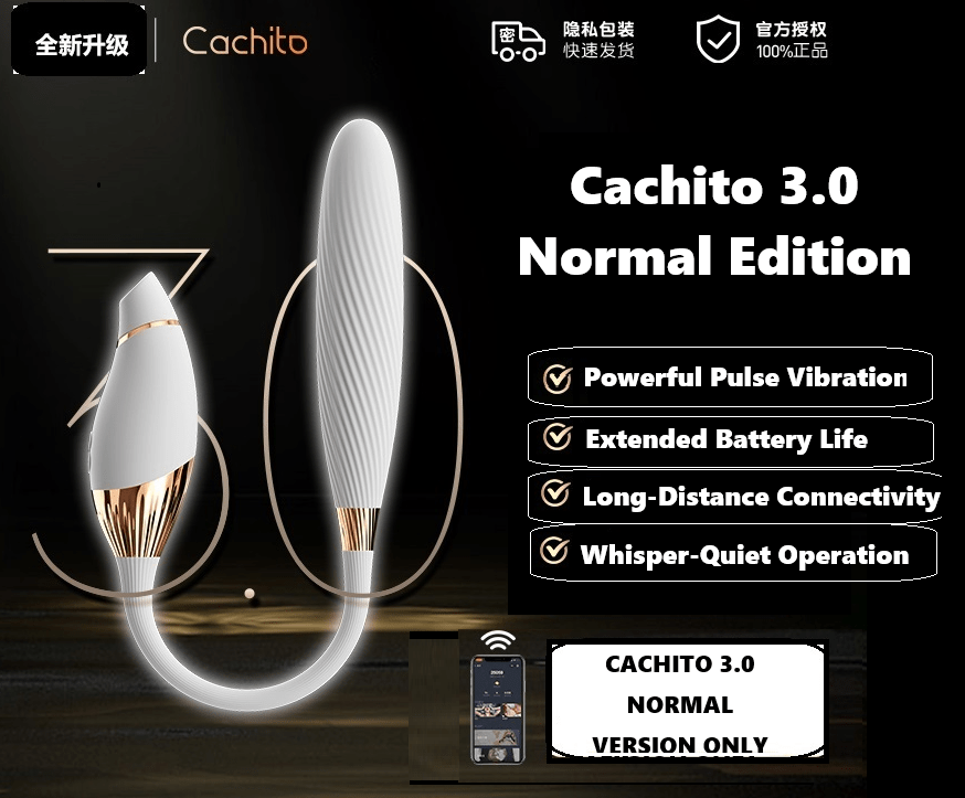 CACHITO 3.0 SMART AI SUCK & THRUST VIBRATOR CLITORAL AND G-SPOT STIMULATOR FOR WOMEN