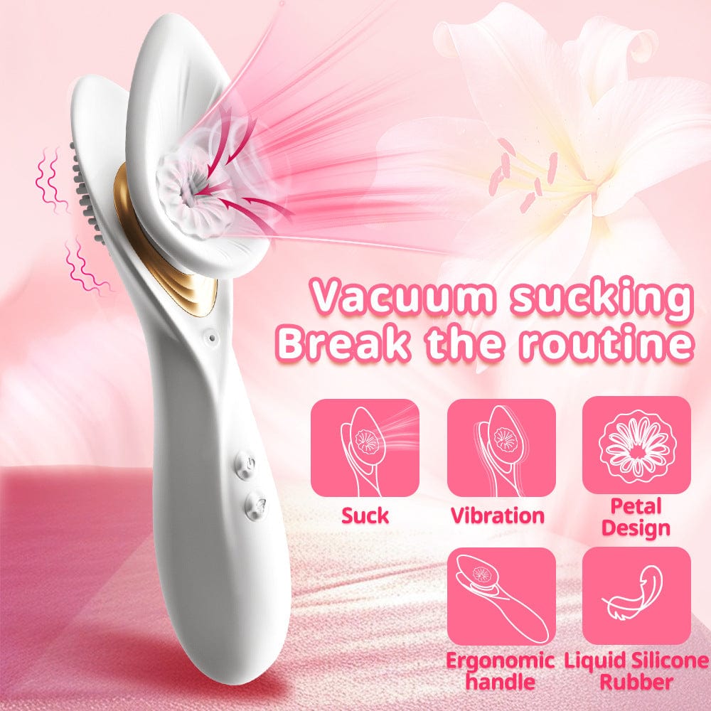 Yeain Fragrance Kiss Vacuum Suction Vibrator – Women's Adult Intimate Pleasure Toy 夜樱跨境抚香花真空吮吸震动成人情调趣玩具自慰器女用情性趣