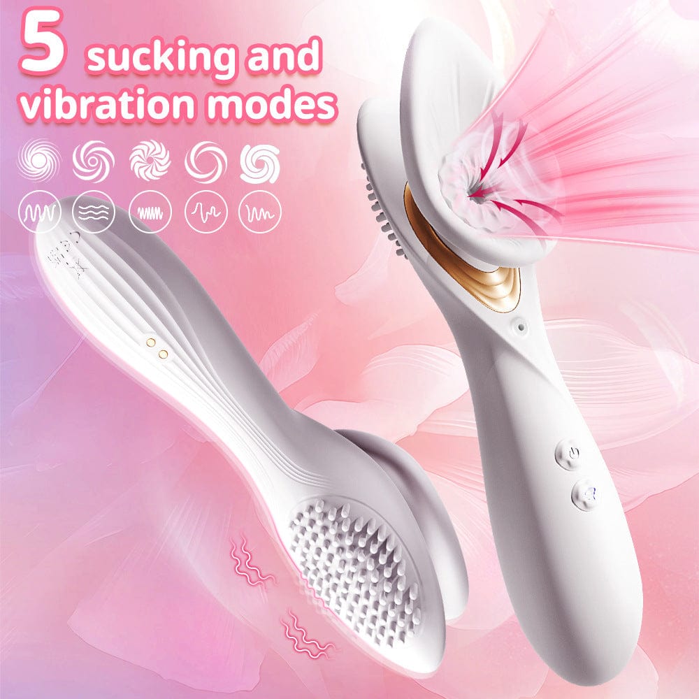Yeain Fragrance Kiss Vacuum Suction Vibrator – Women's Adult Intimate Pleasure Toy 夜樱跨境抚香花真空吮吸震动成人情调趣玩具自慰器女用情性趣