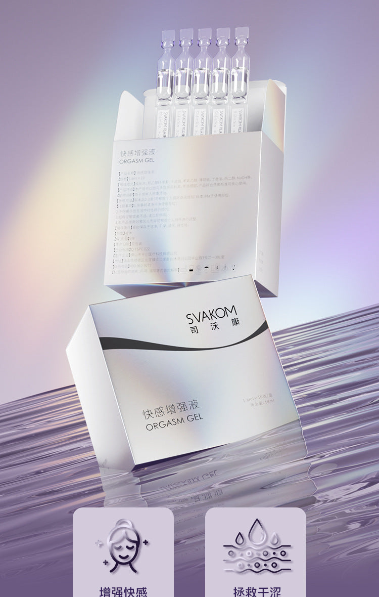 Svakom Female Arousal Gel (10-Pack) – Hormone-Free, Gentle Formula with Cooling & Warming Sensation