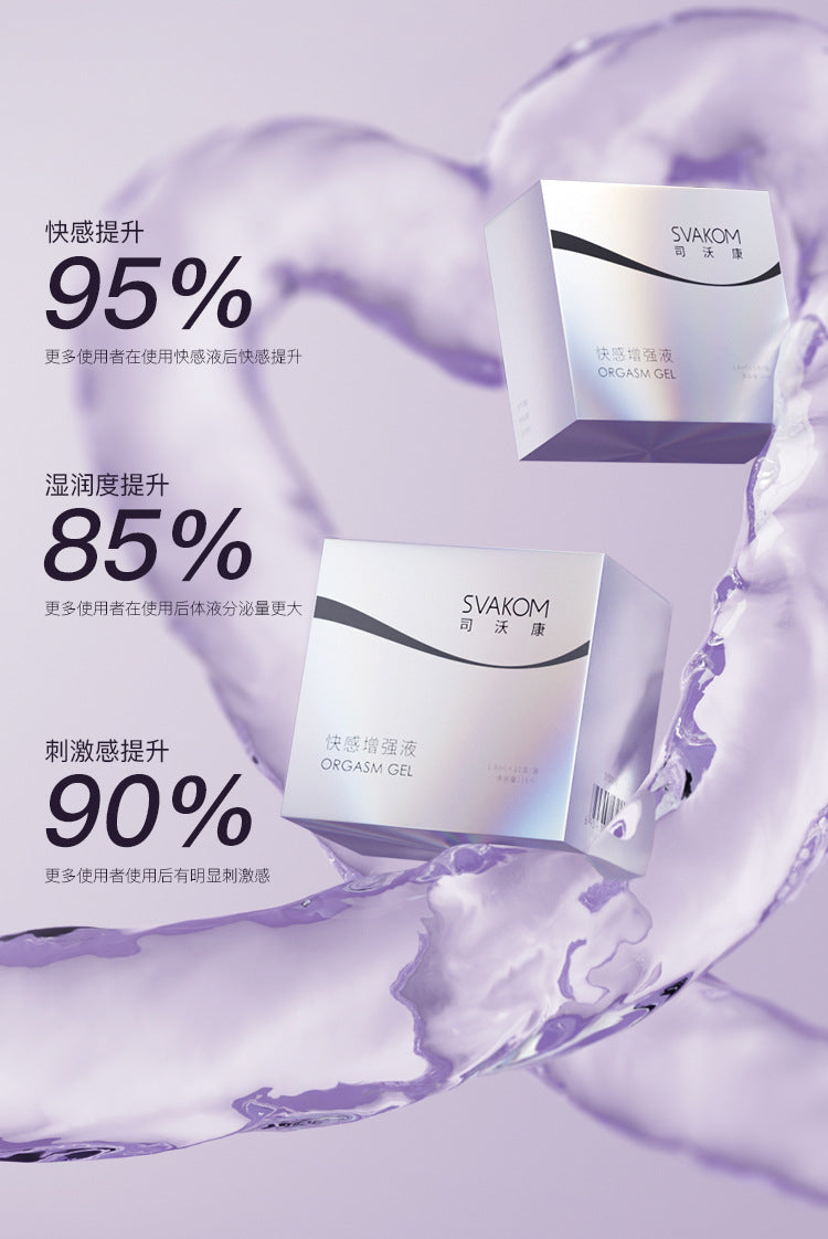 Svakom Female Arousal Gel (10-Pack) – Hormone-Free, Gentle Formula with Cooling & Warming Sensation