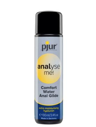 Pjur 分析我! Relaxing - 用于舒适肛交的硅基个人润滑剂 - 超长润滑(100 毫升)