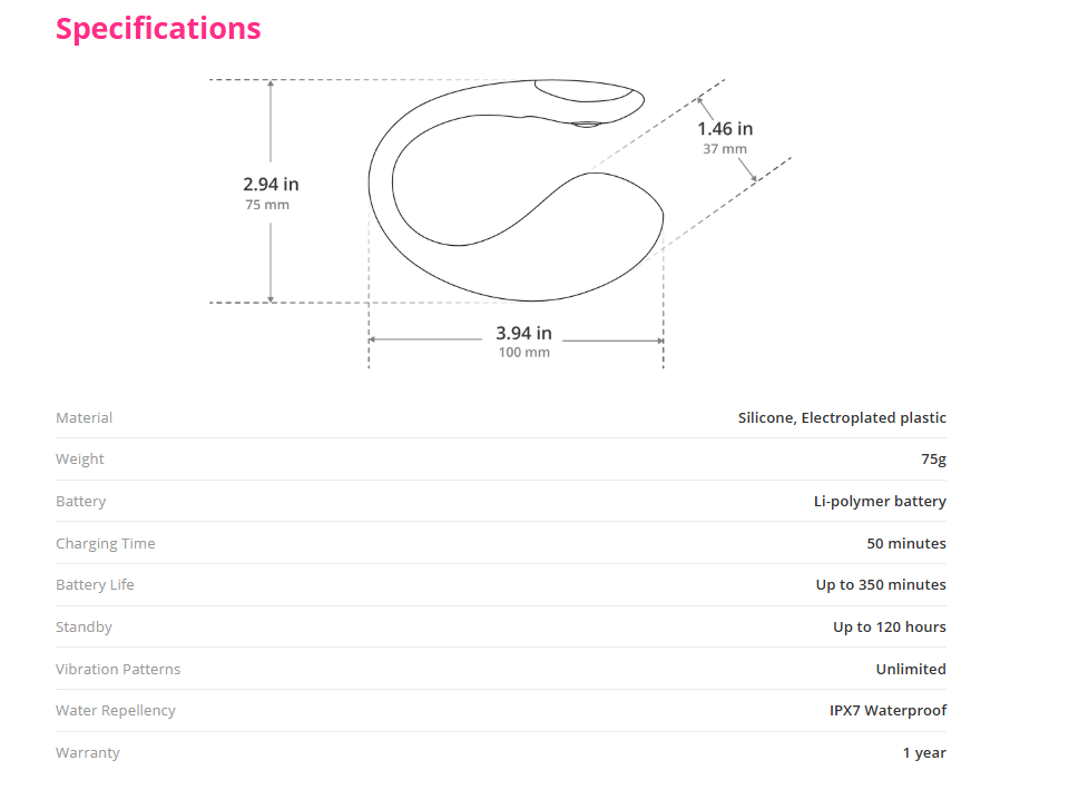 Lovense Lush 4 App-Controlled G-Spot Egg Vibrator