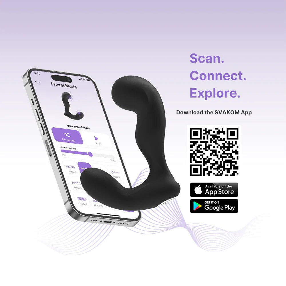 SVAKOM IKER 2nd Generation App-Controlled Prostate and Perineum Vibrator 司沃康伊第二代手机遥控前列腺与会阴震动器