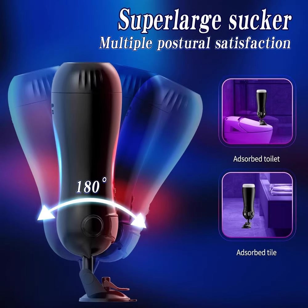 Catwoman Male Masturbator – Bluetooth Version, Intelligent Fully Automatic Suction, Vibration, Voice, and Hands-Free Function 猫女飞机杯智能全自动吮吸震动发音蓝牙免提男性