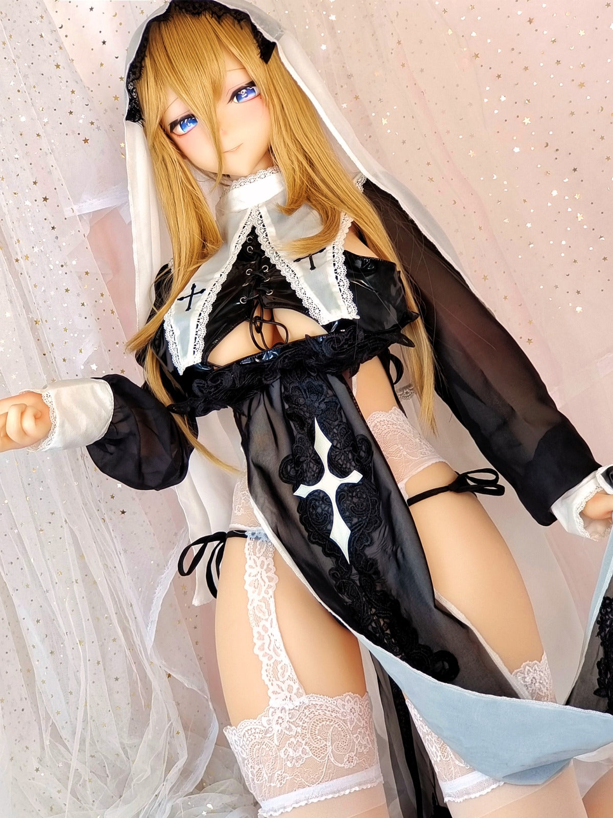 Aotume Doll Anime Waifu Realistic Real Doll 155cm H-cup Head#83 Cospaly Nun Anime
