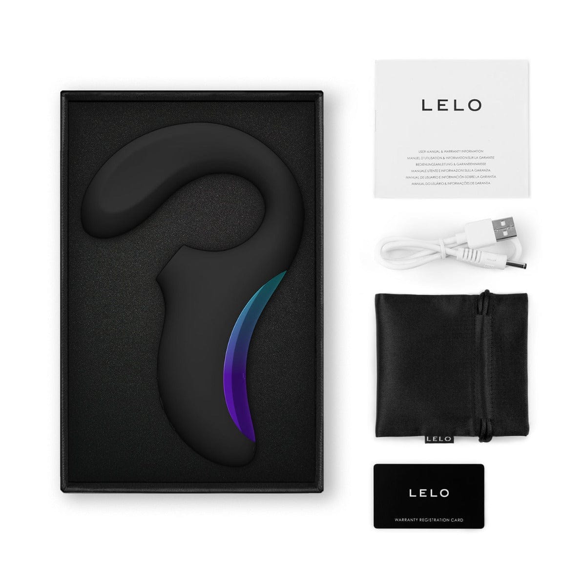Lelo - Enigma Wave 三重刺激声波按摩器网络紫色/黑色