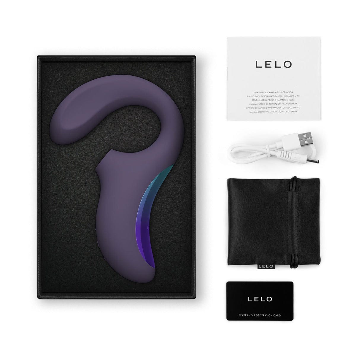 Lelo - Enigma Wave 三重刺激声波按摩器网络紫色/黑色