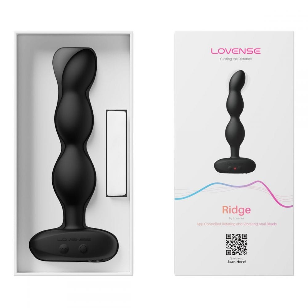 Lovense Ridge App-controlled vibrating and rotating anal beads