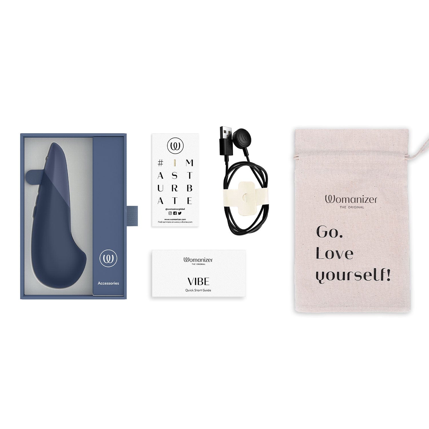 Womanizer - Vibe Dark / Waterproof / hands-free / pin-pointed stimulation 防水 / 免提 / 精准刺激