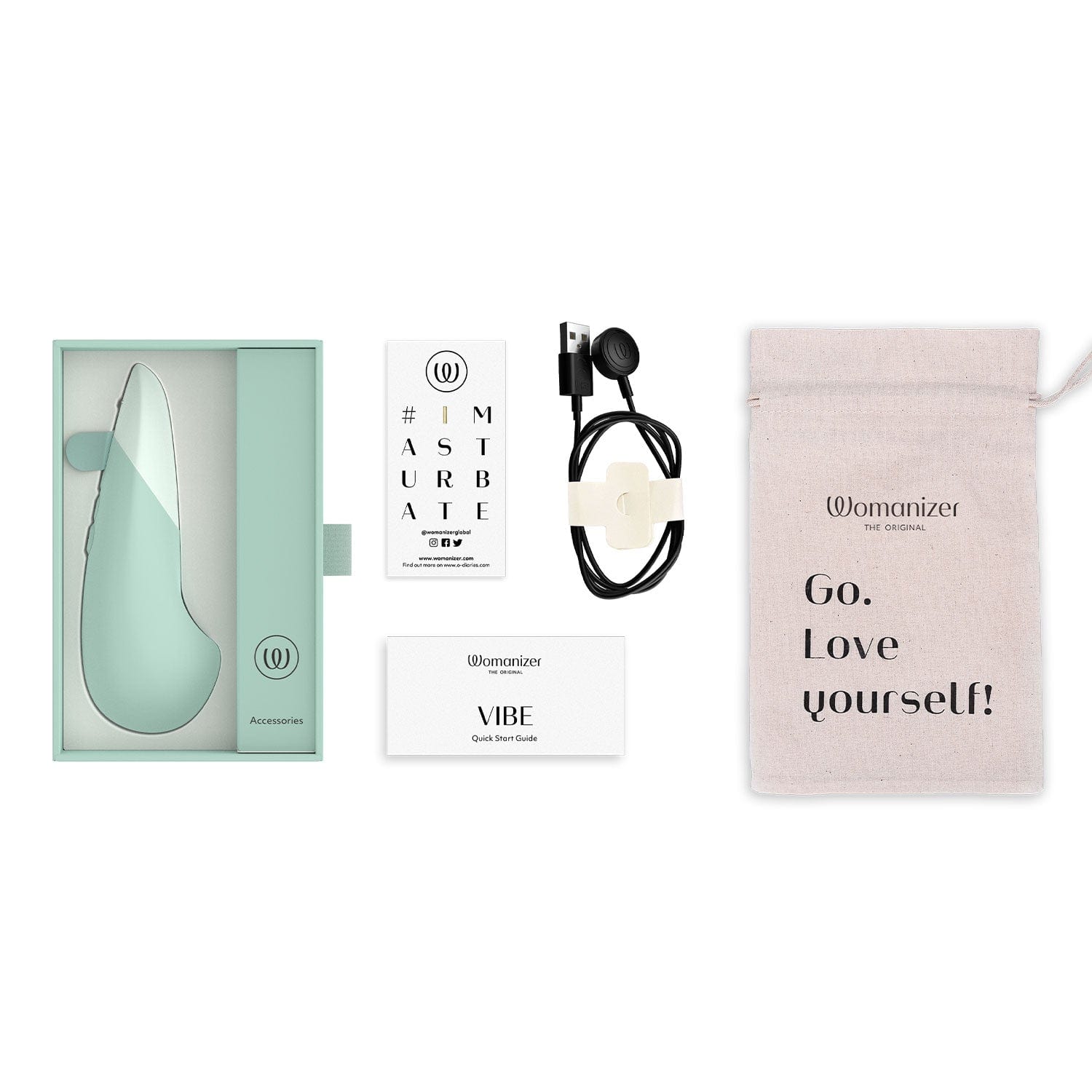 Womanizer - Vibe Dark / Waterproof / hands-free / pin-pointed stimulation 防水 / 免提 / 精准刺激