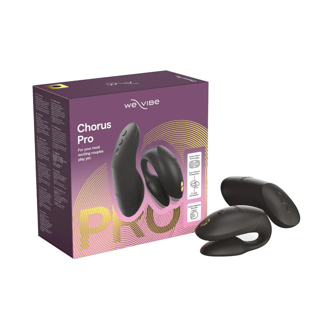 We-Vibe - Chorus Pro App-Controlled Couple Vibrator Electric Black / Pink