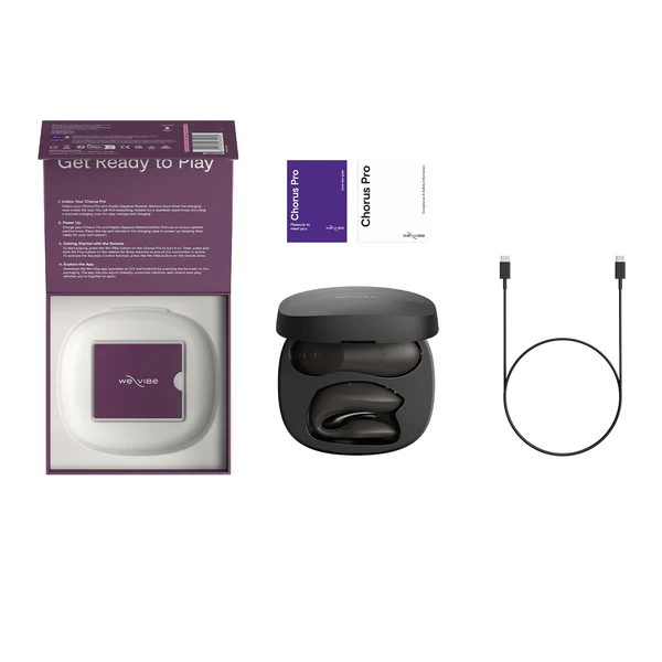 We-Vibe - Chorus Pro App-Controlled Couple Vibrator Electric Black / Pink