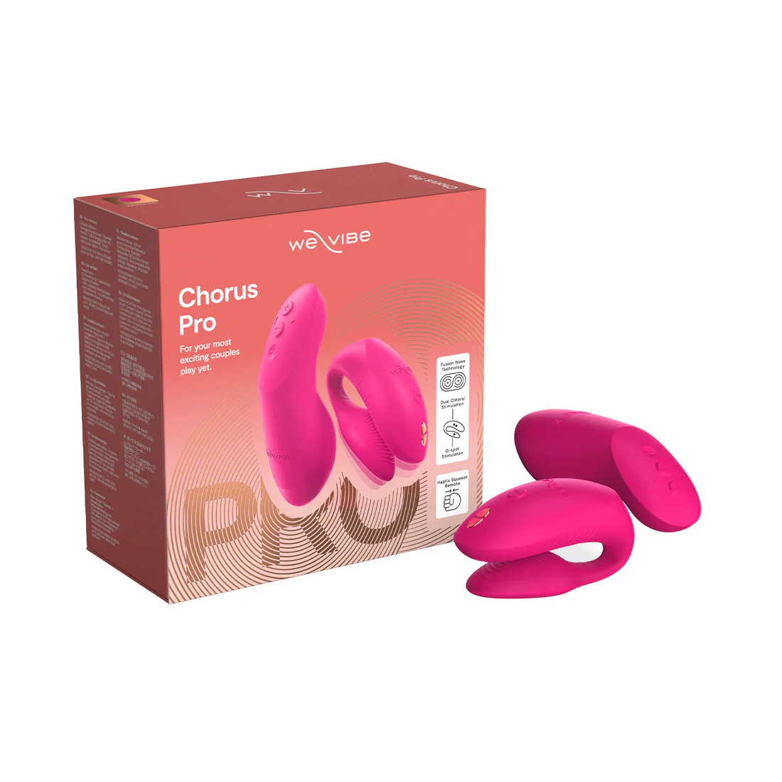 We-Vibe - Chorus Pro App-Controlled Couple Vibrator Electric Black / Pink