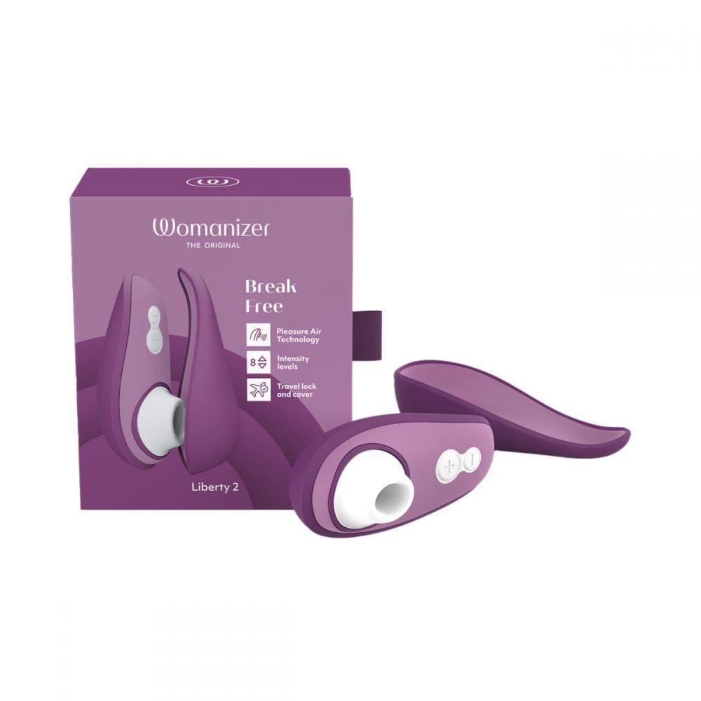 Womanizer - Liberty 2 可充电阴蒂刺激器,采用 Pleasure Air 技术 紫色