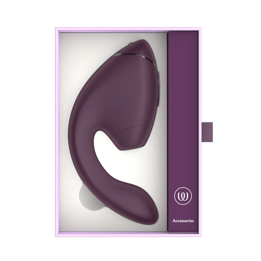 Womanizer - Next Duo Dual Stimulator with Pleasure Air Dark Purple and Dusky Pink