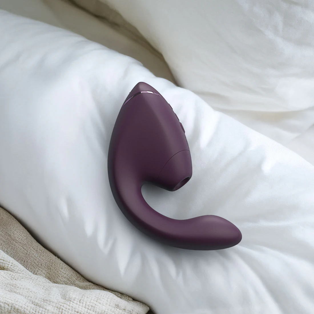 Womanizer - Next Duo Dual Stimulator with Pleasure Air Dark Purple and Dusky Pink