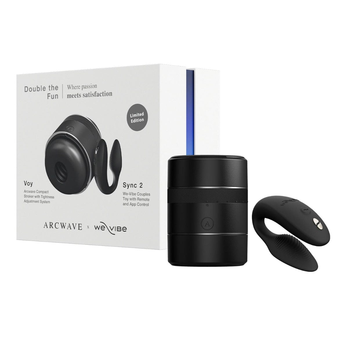Arcwave x We-Vibe - 双倍乐趣 Voy 手动抚摸器和 Sync 2 应用程序控制振动器