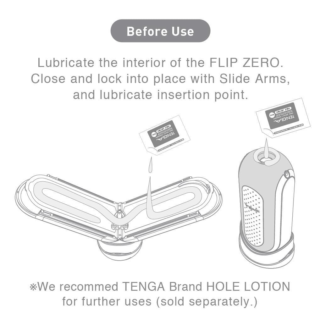 Tenga FLIP ZERO (Black / White)-Xsecret- Strive to protect your secret
