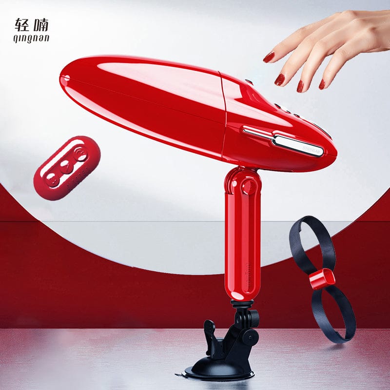 2022 New Brand QingNan Super Strong G Spot Thrusting Dildo Machine Handsfree Adjustable Heating Wireless Remote