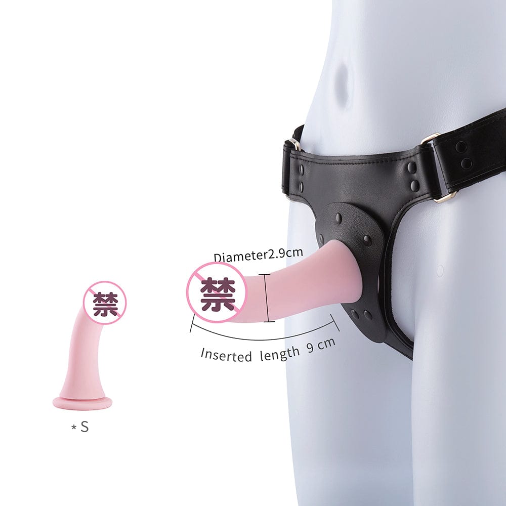 RoomFun LES DILDO 可调节均码阴道带硅胶假阳具 3 种尺寸可选