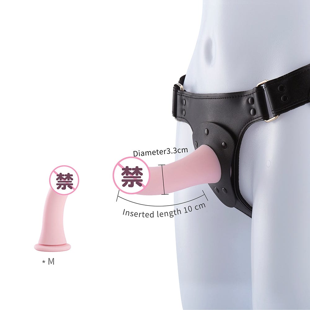 RoomFun LES DILDO 可调节均码阴道带硅胶假阳具 3 种尺寸可选