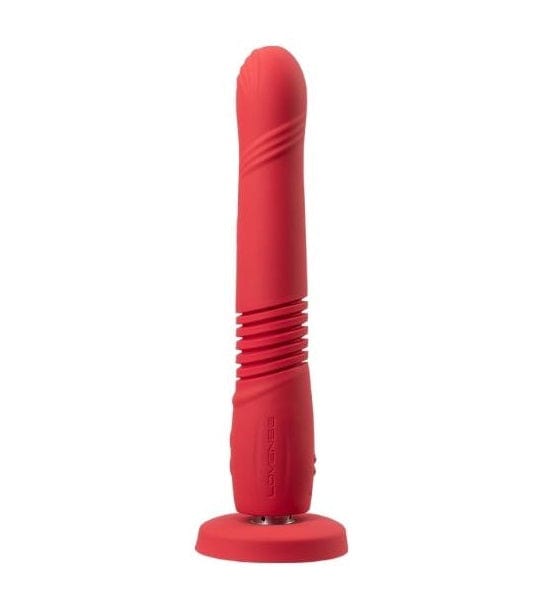 Lovense Gravity App controlled, automatic thrusting & vibrating dildo