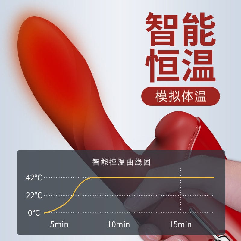 2022 新品牌 QingNan 超强 G 点插入假阳具机器免提可调加热无线遥控器