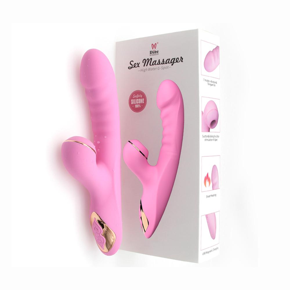 DIBE Vibrator Vibrating Licking Heating G-SPOT ORAL HEATING VIBRATOR FOR HER-Xsecret- Strive to protect your secret
