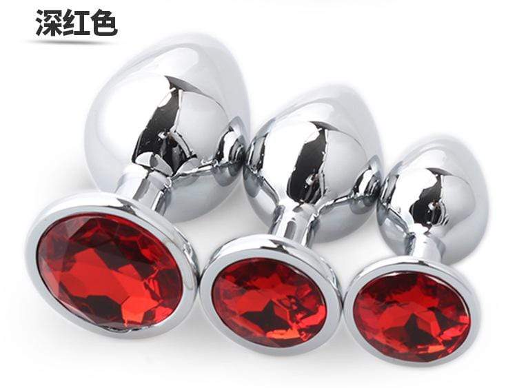 Butt Plug 3 in 1 package Stainless Steel for Anal Plug Sex toy for men women-Xsecret- Strive to protect your secret