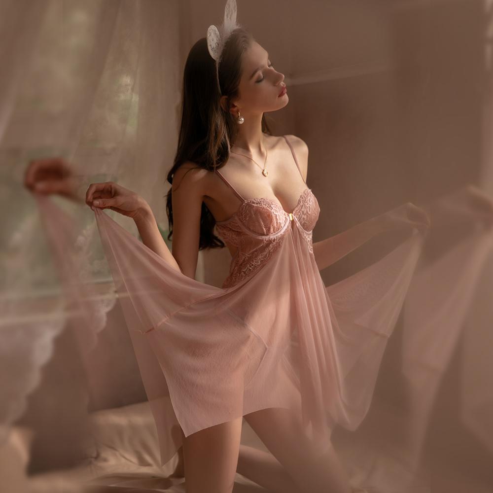 Draimior Lingerie for Women Lace Babydoll Sleepwear for Her Gift Box inlcuded DR0167