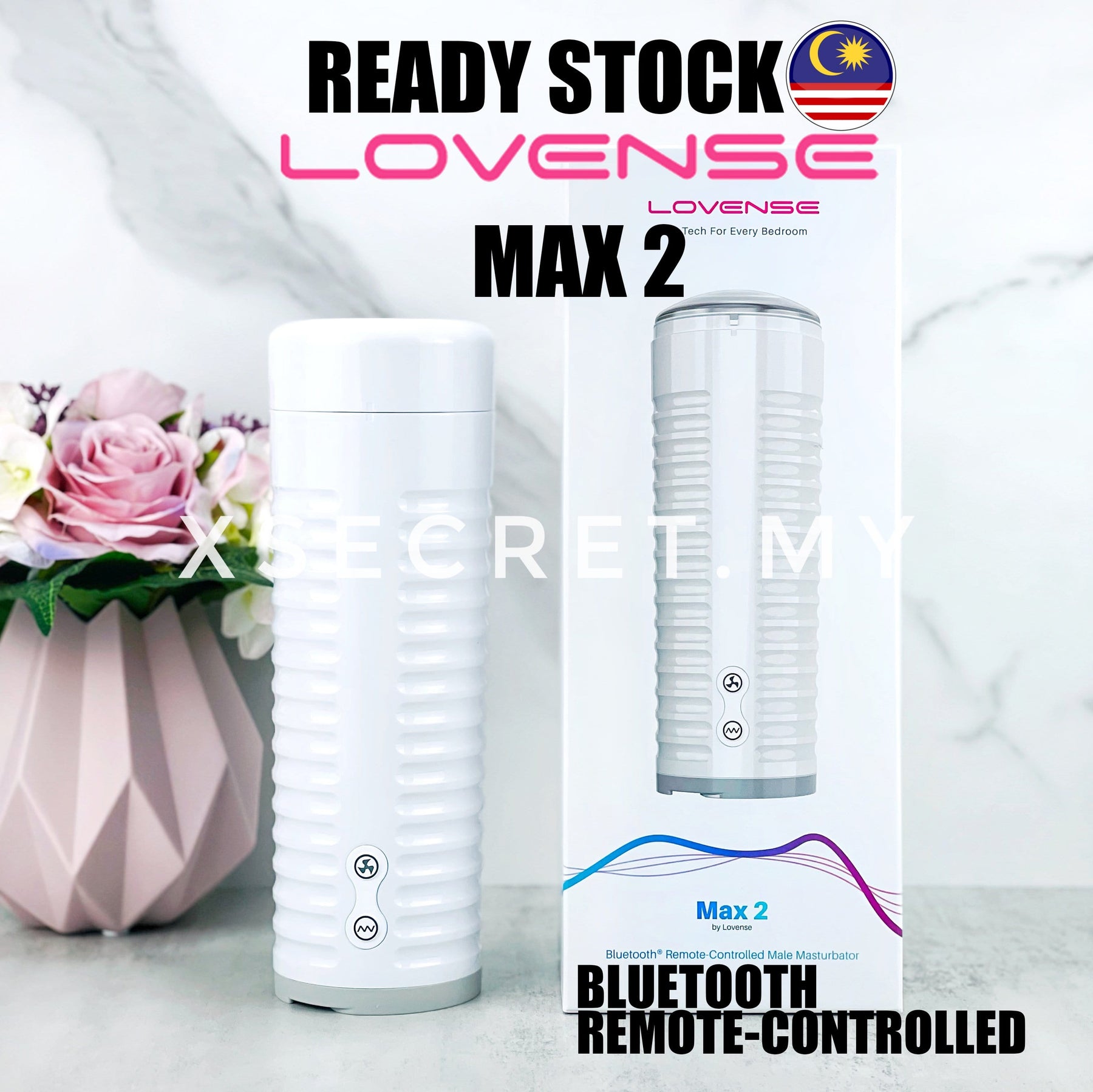 Lovense - Max 2 革新男性自慰器(适用于 Nora 2)
