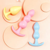 MizzZee Jelly Butt Plug Bahan TPE 3 saiz dalam 1