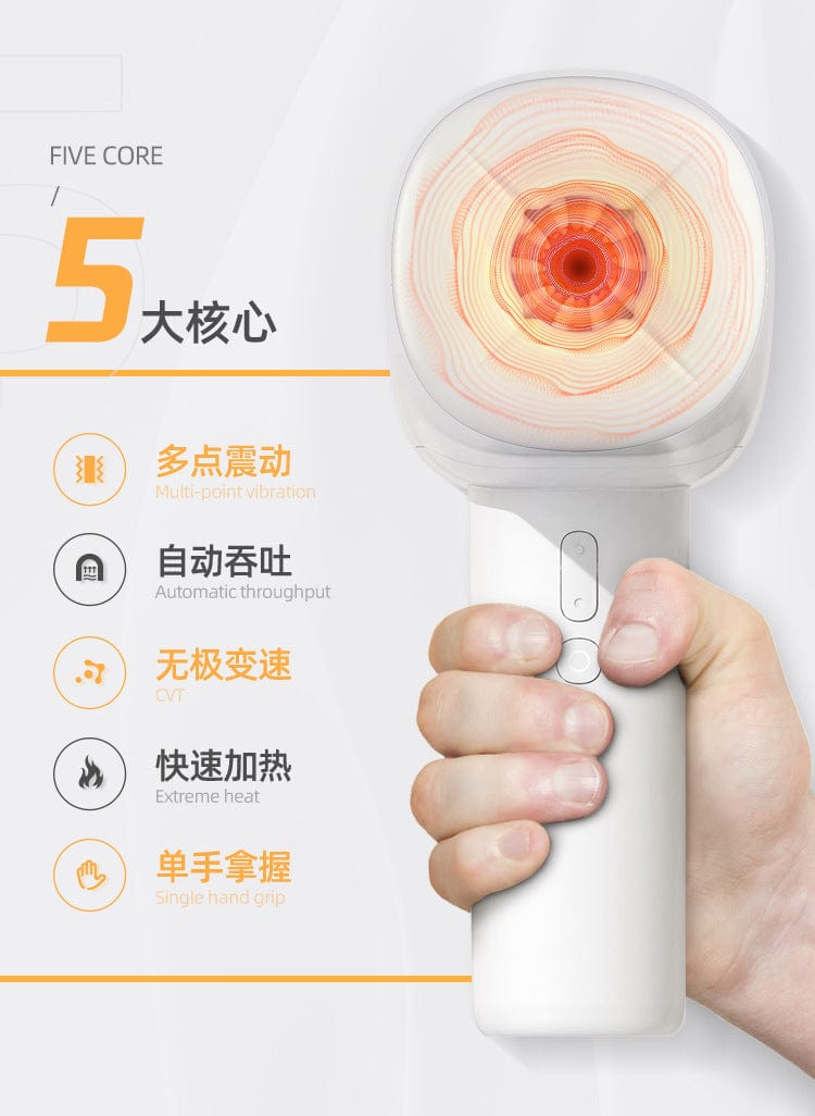 AK Super S1 Thrusting Heating Vibrating Masturbator