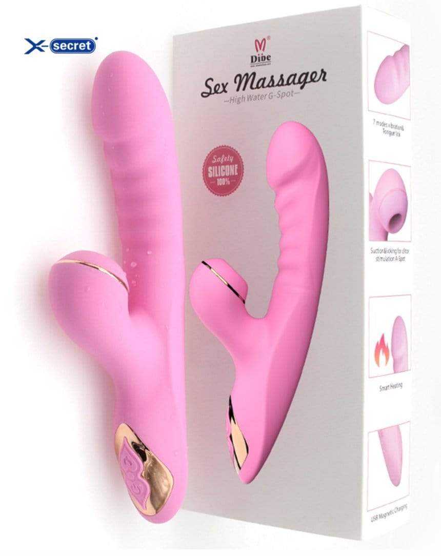 DIBE Vibrator Vibrating Licking Heating G-SPOT ORAL HEATING VIBRATOR FOR HER-Xsecret- Strive to protect your secret