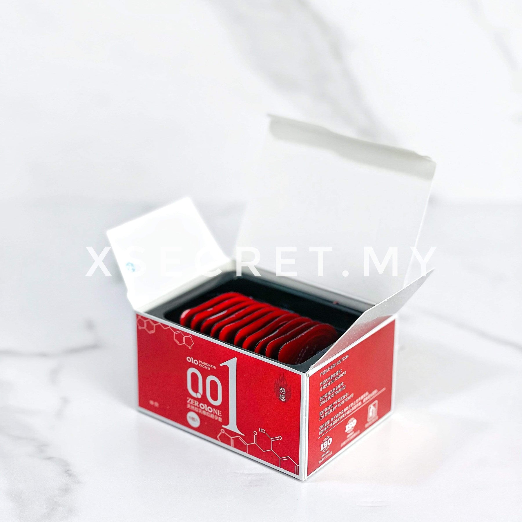 OLO 001 避孕套 10 件 0.01 毫米 最薄 持久 OLO 0.01 水基天然乳胶