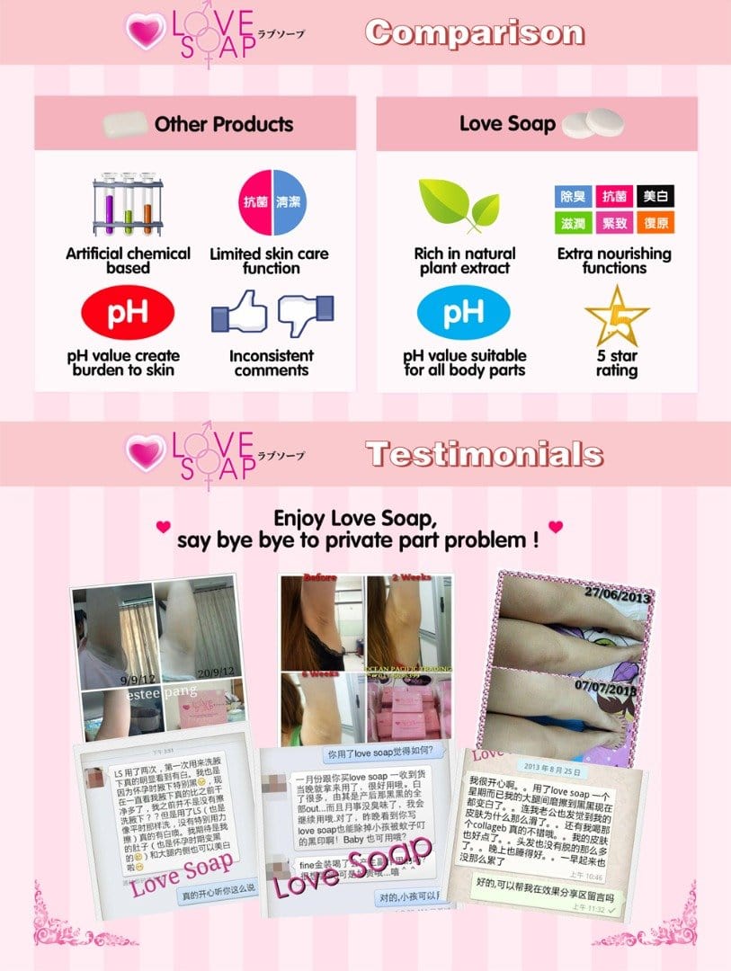 Love soap by Cutie zone 60g 身体护理女性清洗生殖器卫生