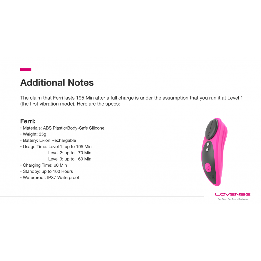 Lovense - Ferri App Controlled Panty Vibrator