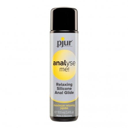 Pjur 分析我! Relaxing - 用于舒适肛交的硅基个人润滑剂 - 超长润滑(100 毫升)