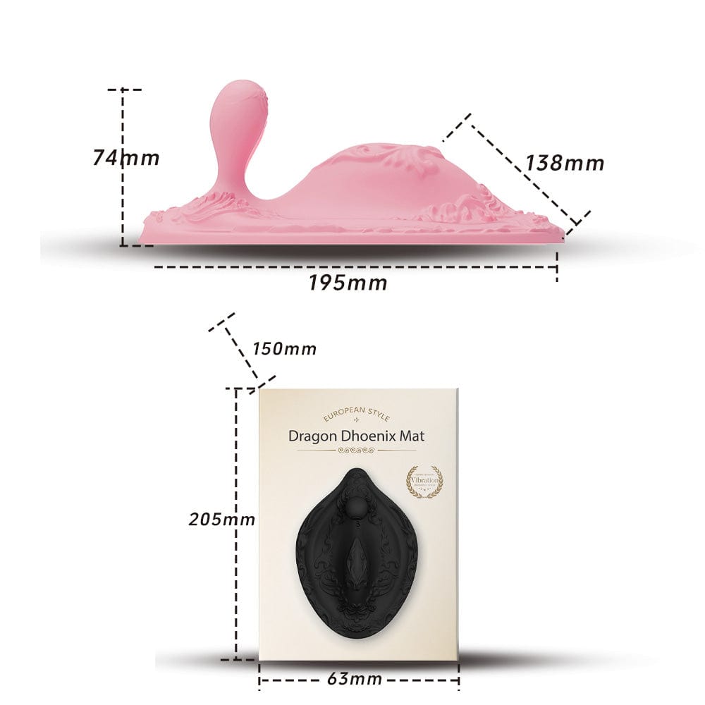 Yeain Dragon Phoenix Mat Unisex for couple, for her for him Vibrator Liquid silicone for butt prostate massager