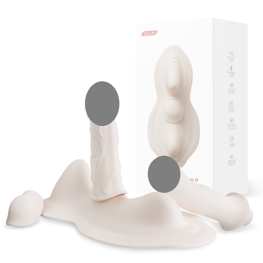 YEAIN APP Remote Control Vibrating Dildo Cushion – Heating, Telescopic & Detachable Design